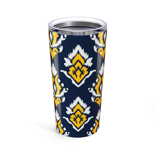 Tumbler | Yellow & Blue | Ikat
