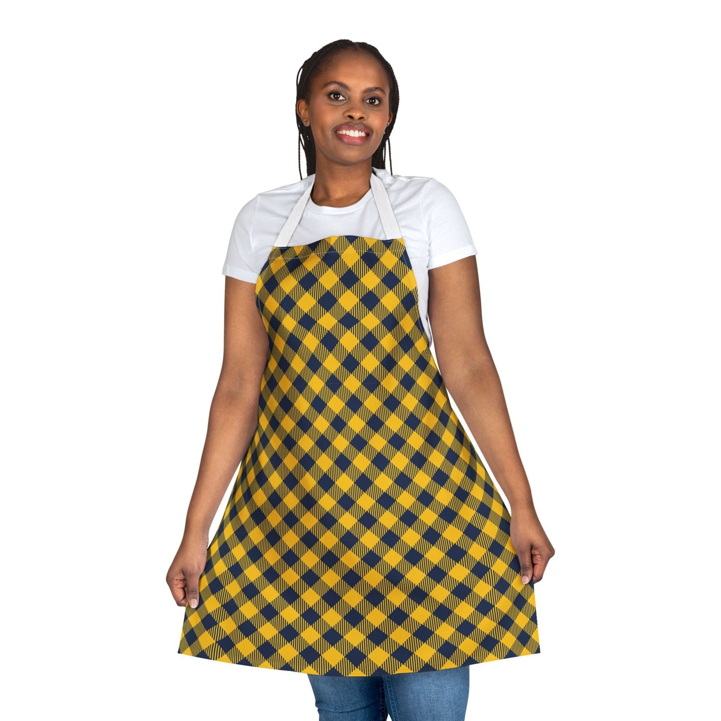 Apron | Yellow & Blue | Gingham