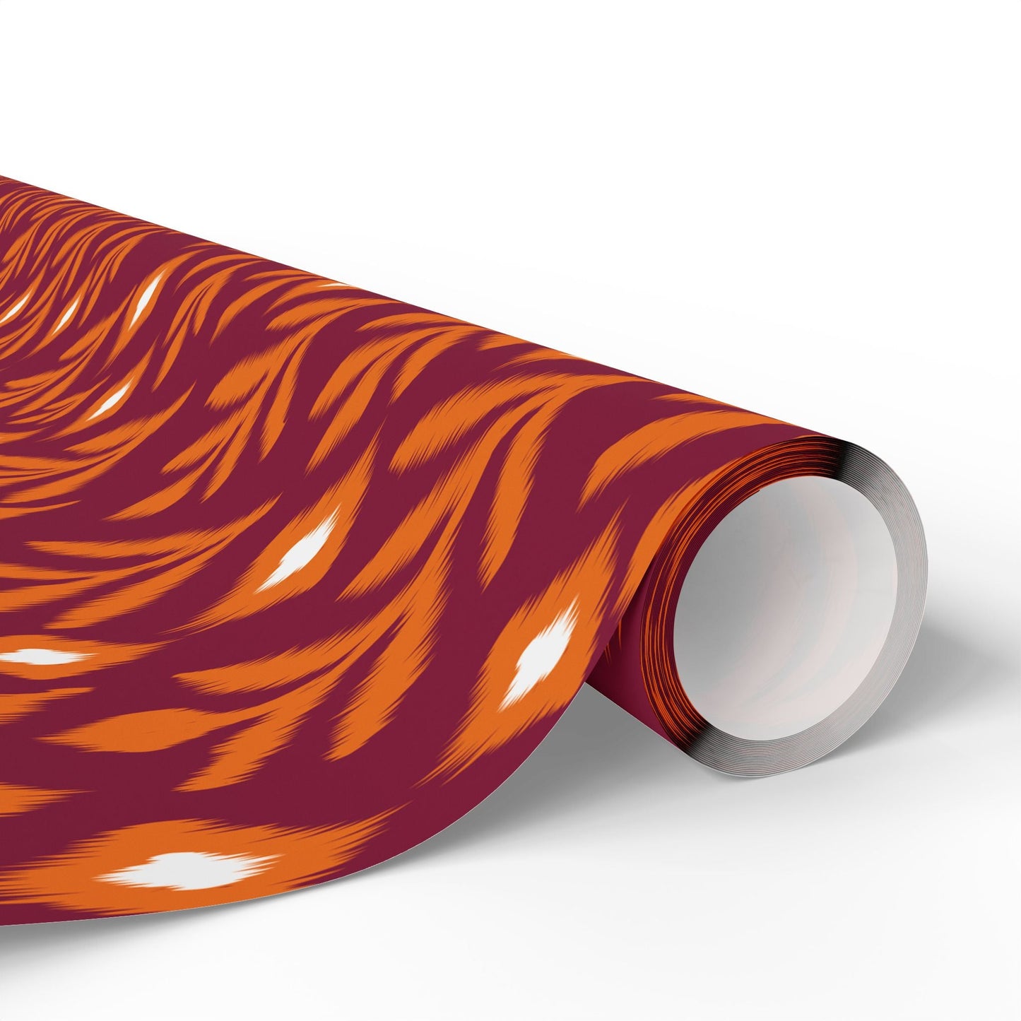 Gift Wrap | Maroon & Orange | Laurel
