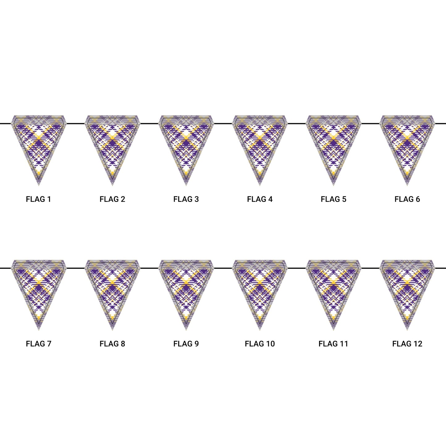 Flag Garland | Baton Rouge, Louisiana | Tartan