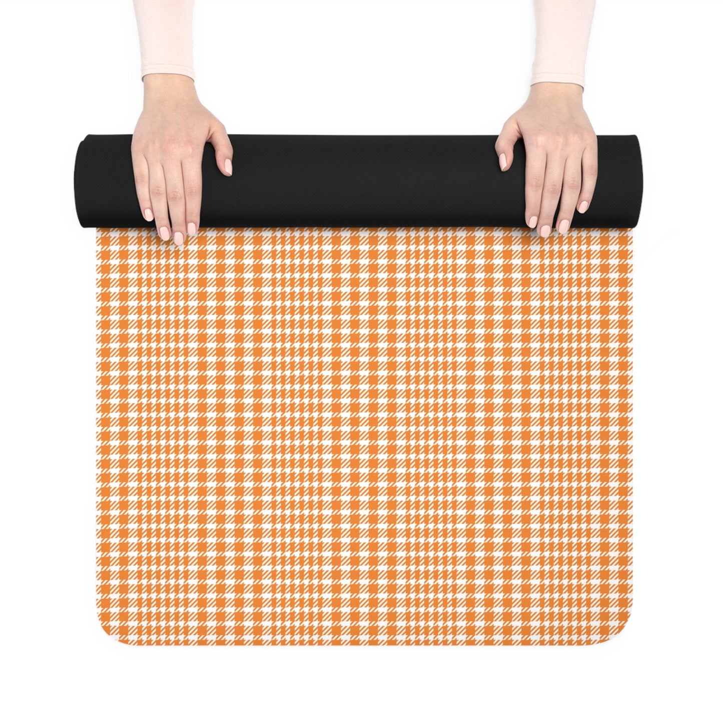 Yoga Mat | Orange & White | Tweed