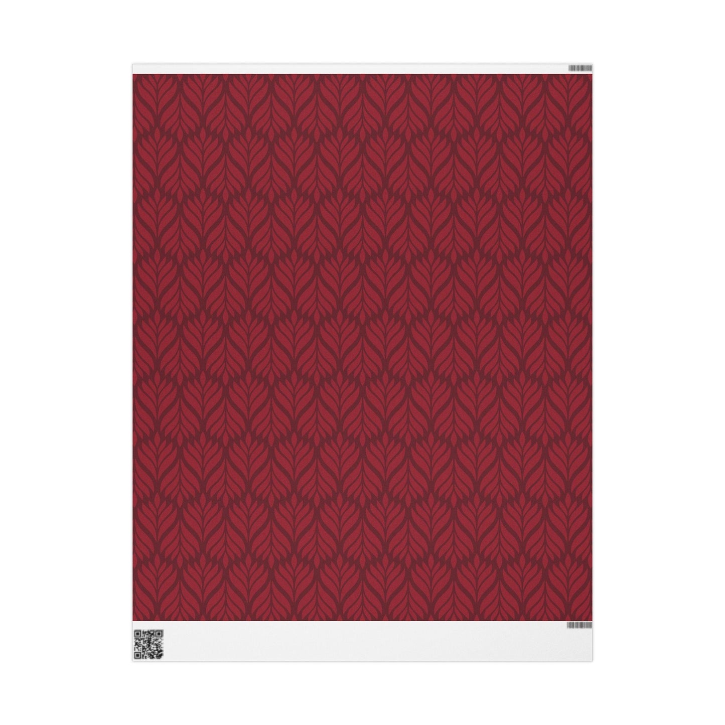 Gift Wrap | Maroon & White | Palm