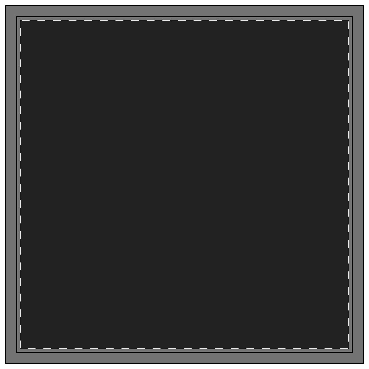 Napkin 4-set | Black & Gold | Dark (Black)