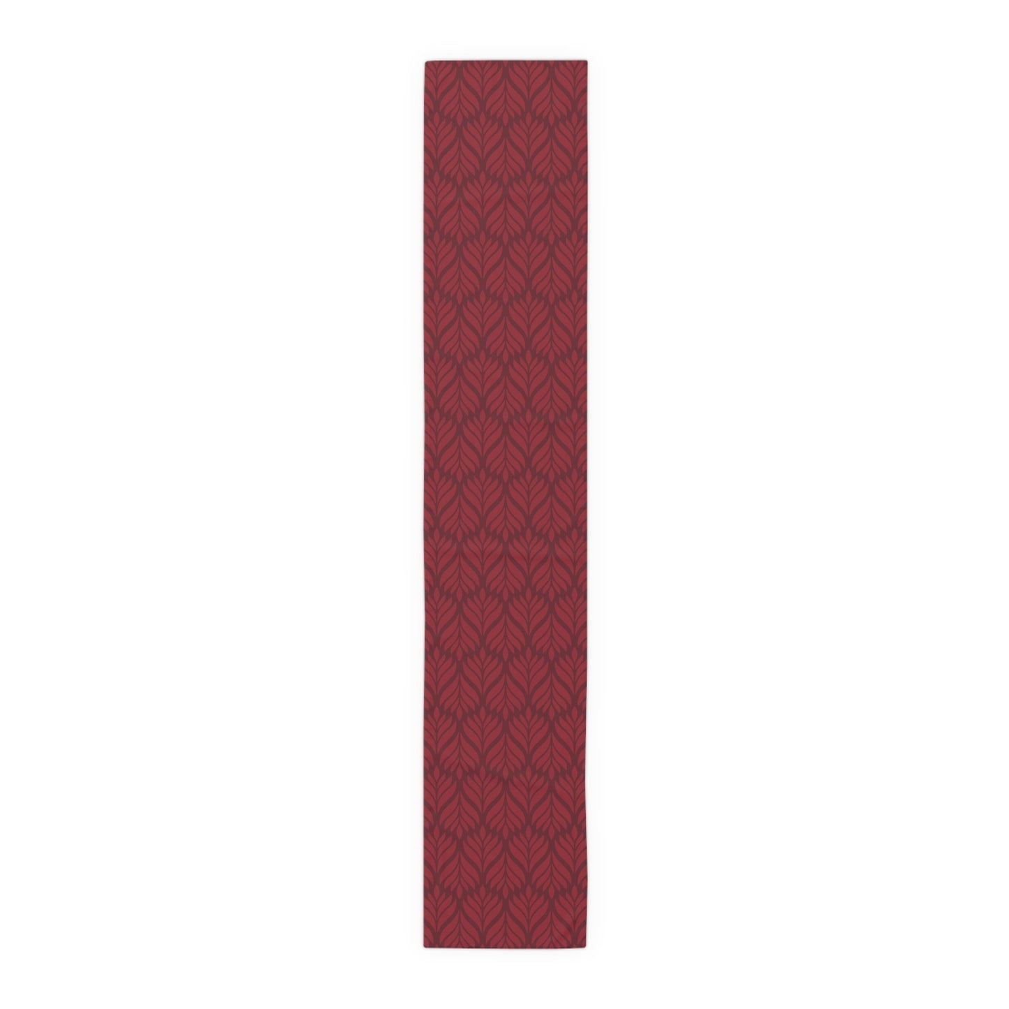Table Runner | Maroon & White | Palm