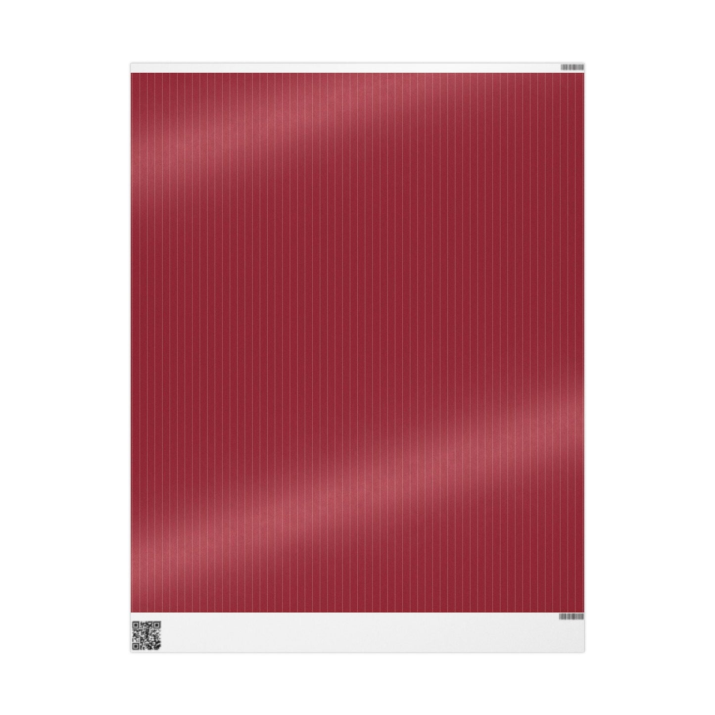 Gift Wrap | Maroon & White | Pinstripe