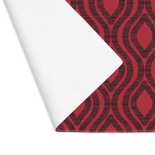 Placemat | Red & Black | Ogee