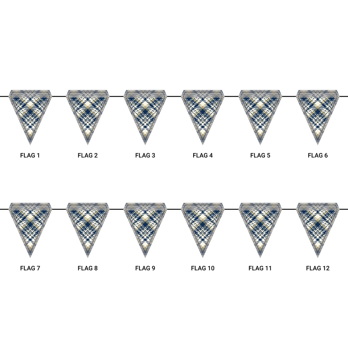 Flag Garland | Atlanta, Georgia | Tartan