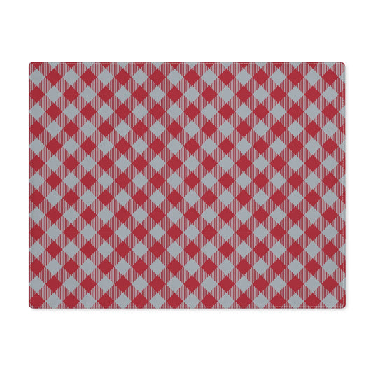 Placemat | Red & Gray | Gingham