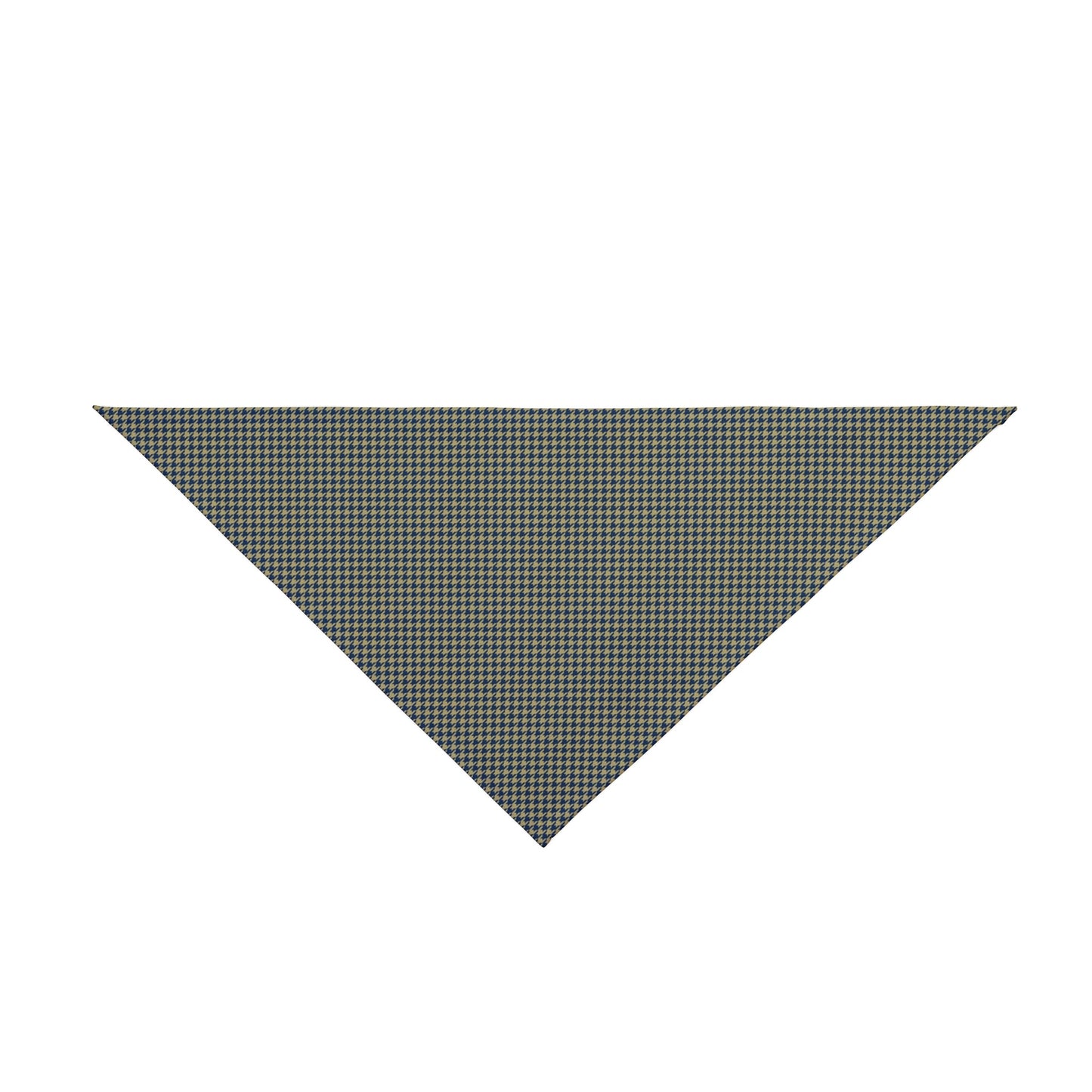 Pet Bandana | Blue & Gold | Houndstooth