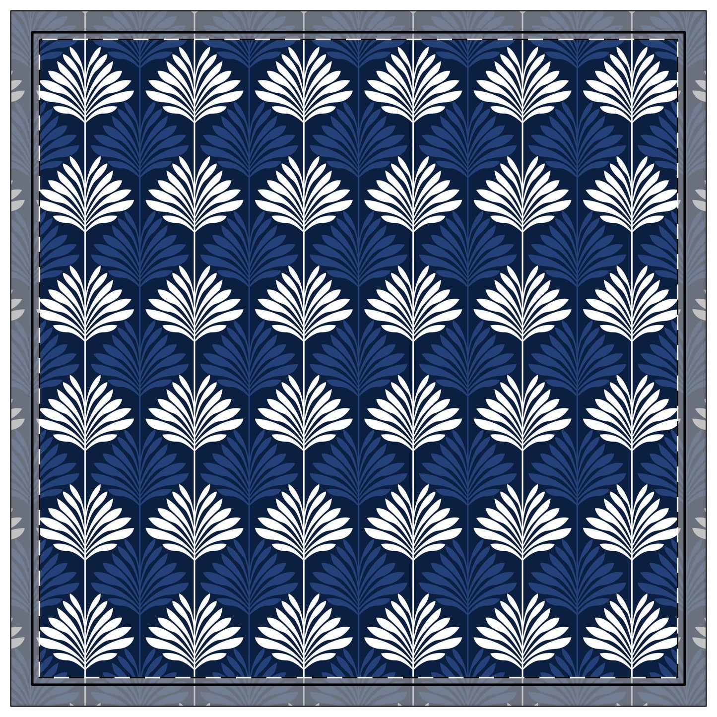 Napkin 4-set | Navy & White | Deco
