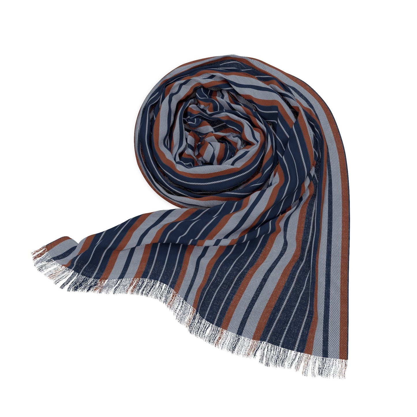 Scarf | Orange & Blue | Stripe