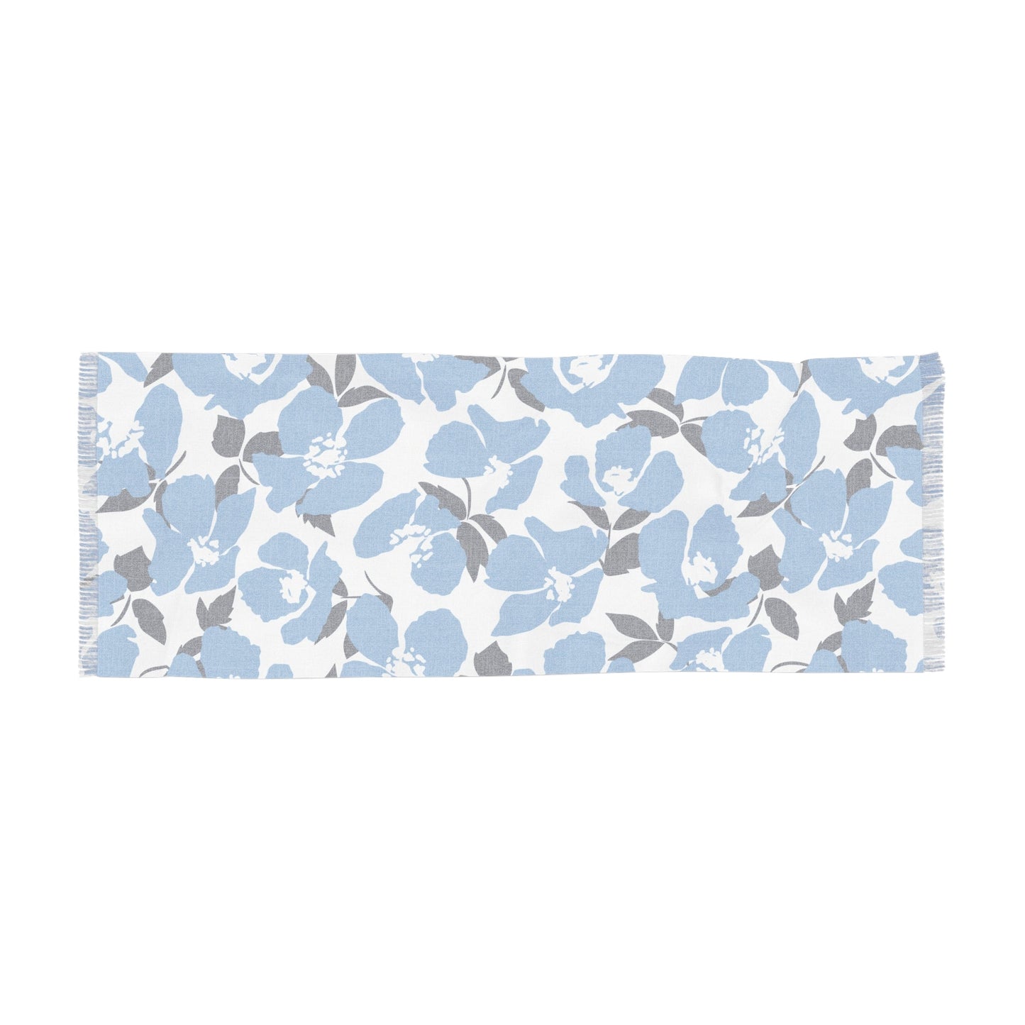 Scarf | Light Blue & White | Poppy