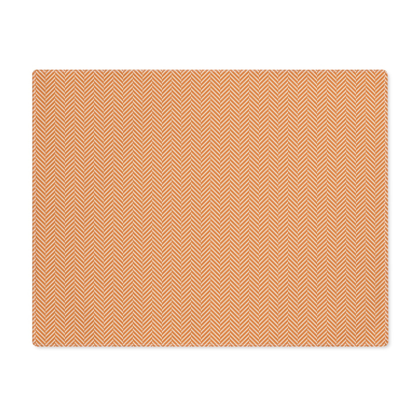 Placemat | Orange & White | Herringbone