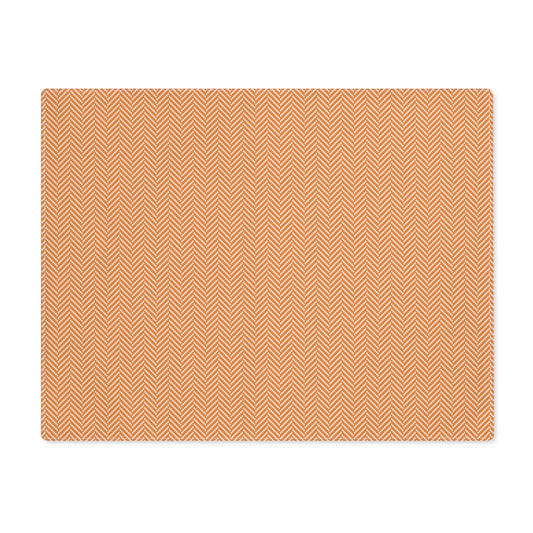 Placemat | Orange & White | Herringbone
