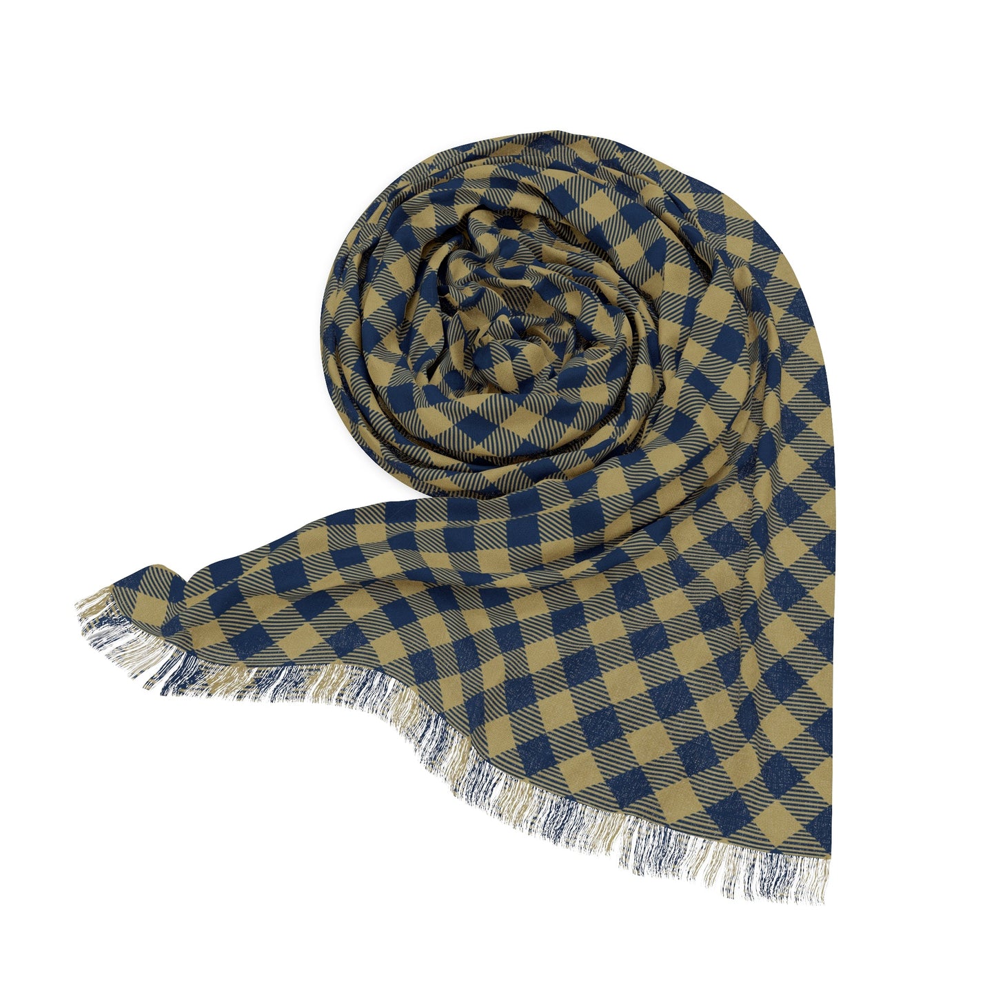 Scarf | Blue & Gold | Gingham