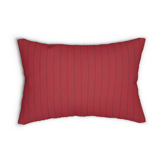 Pillow | Red & Black | Pinstripe