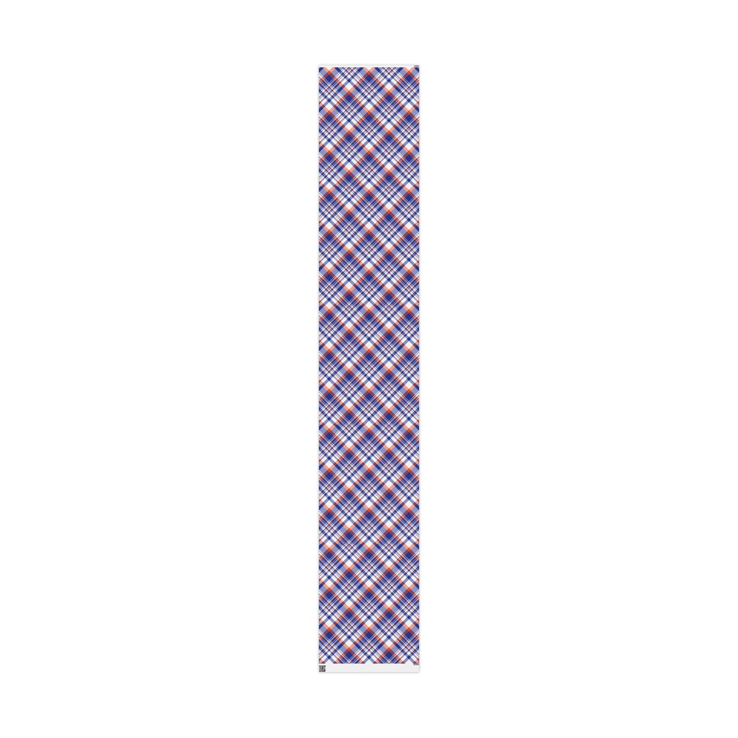 Gift Wrap | Bright Blue & Orange | Tartan