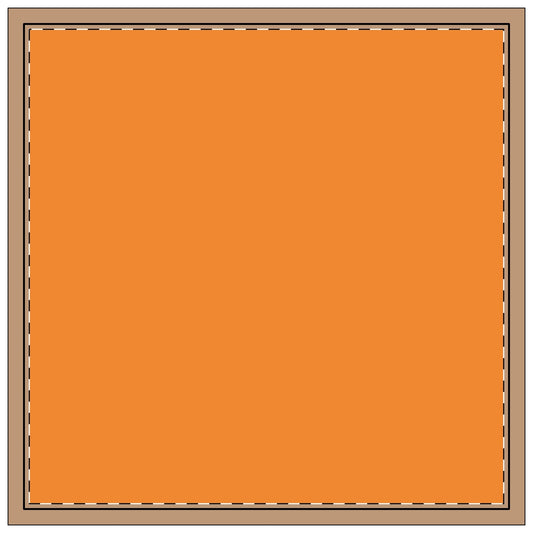Napkin 4-set | Orange & White | Dark (Orange & White)