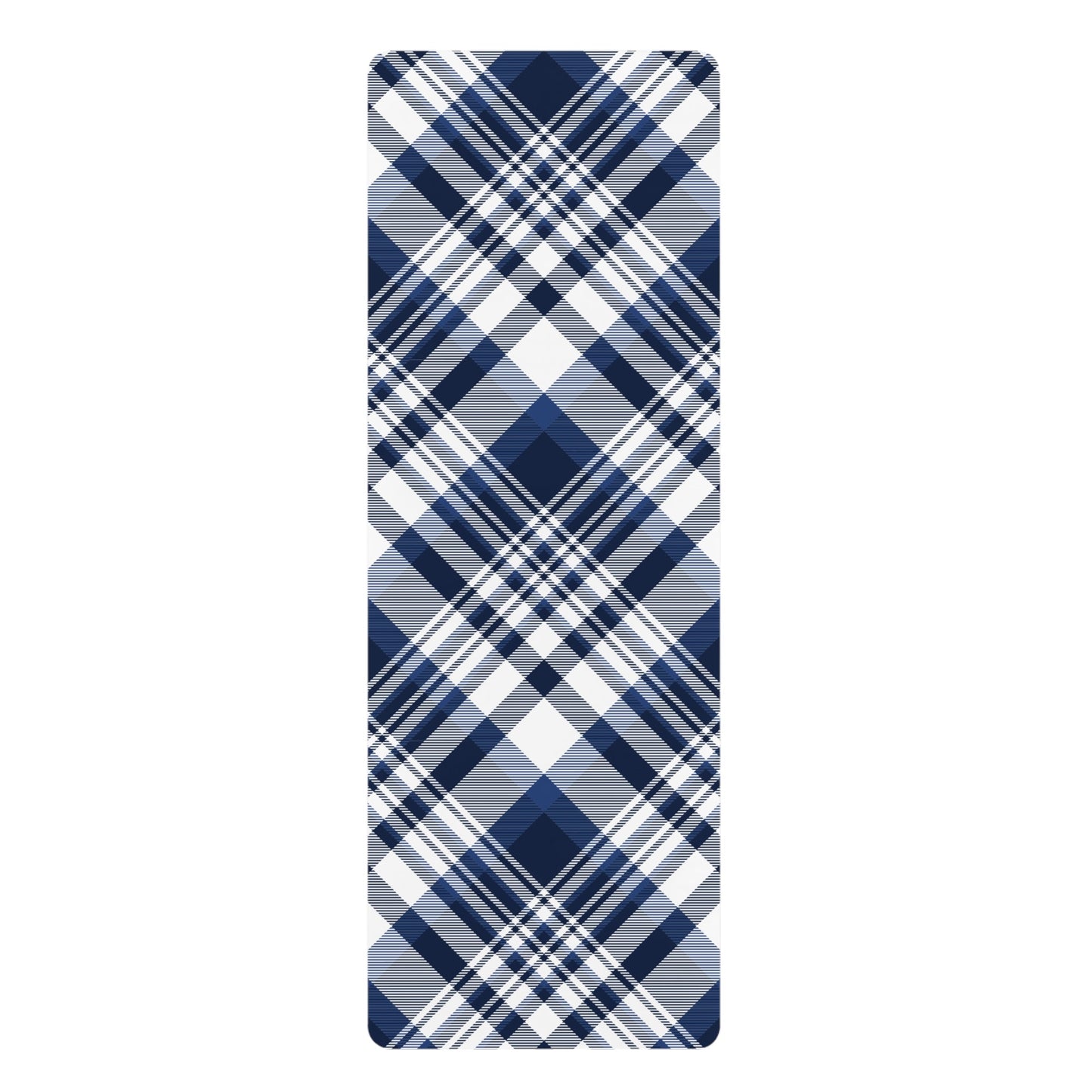 Yoga Mat | Navy & White | Tartan