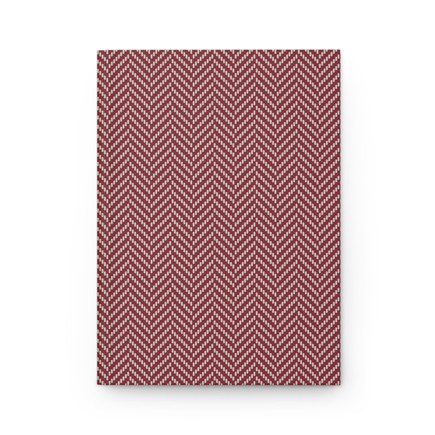 Journal | Maroon & White | Herringbone