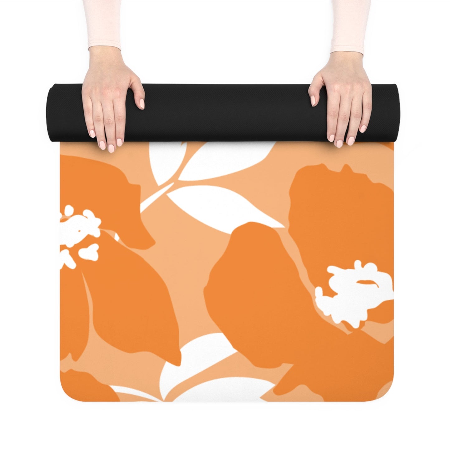 Yoga Mat | Orange & White | Poppy