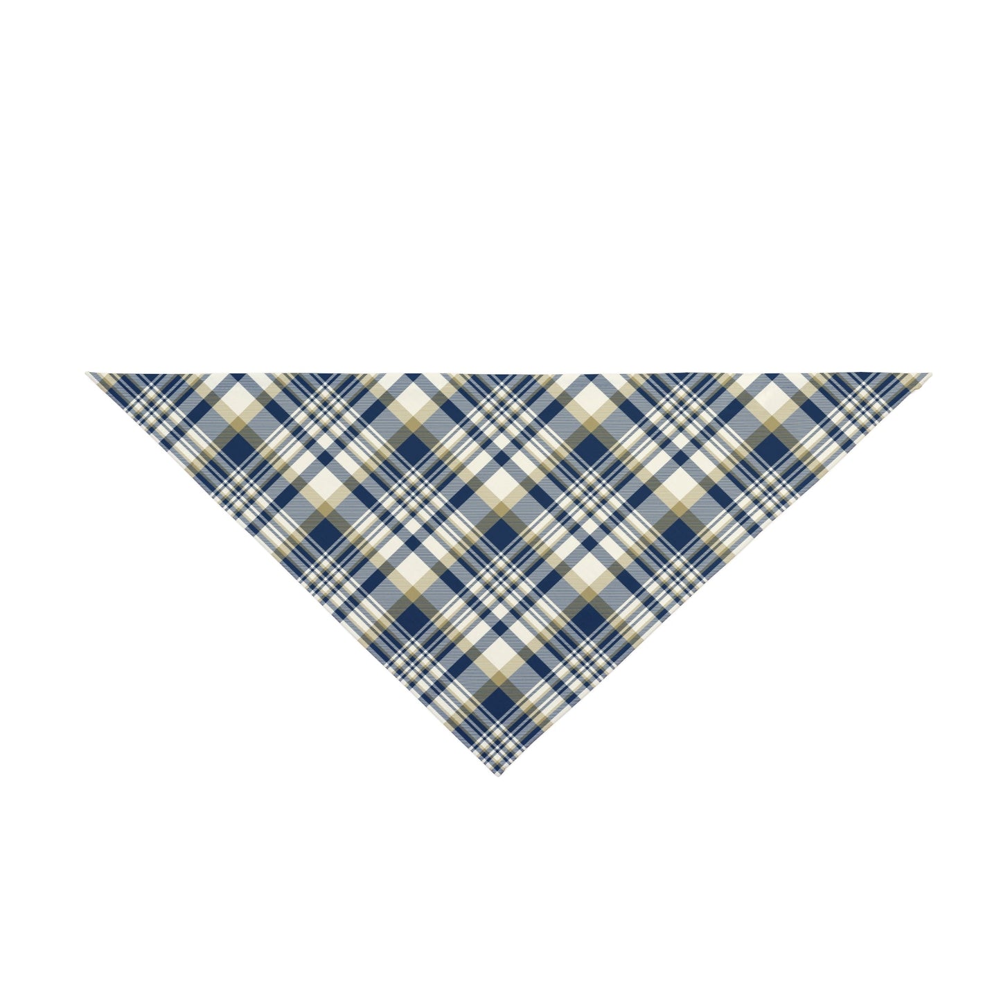Pet Bandana | Blue & Gold | Tartan