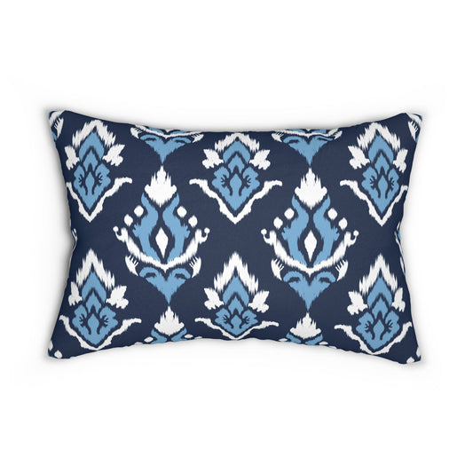 Pillow | Light Blue & White | Ikat