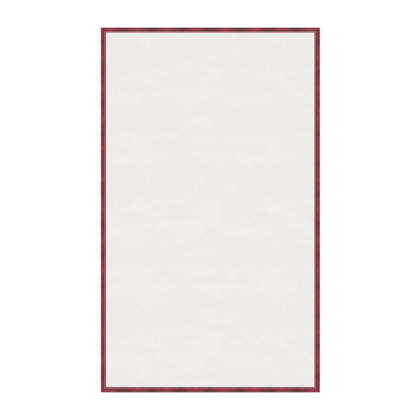 Tea Towel | Maroon & White | Gingham