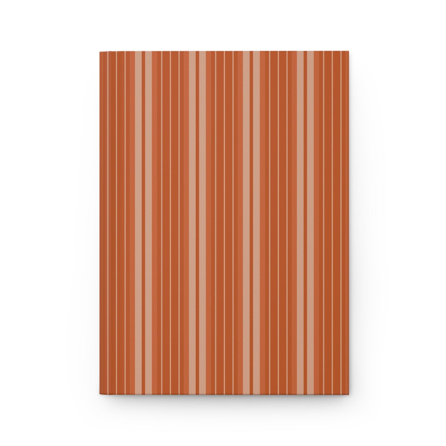 Journal | Dark Orange & White | Stripe