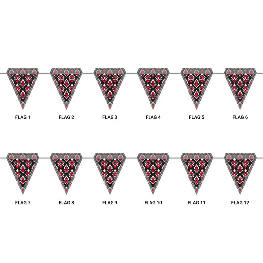 Flag Garland | Raleigh, North Carolina | Ikat