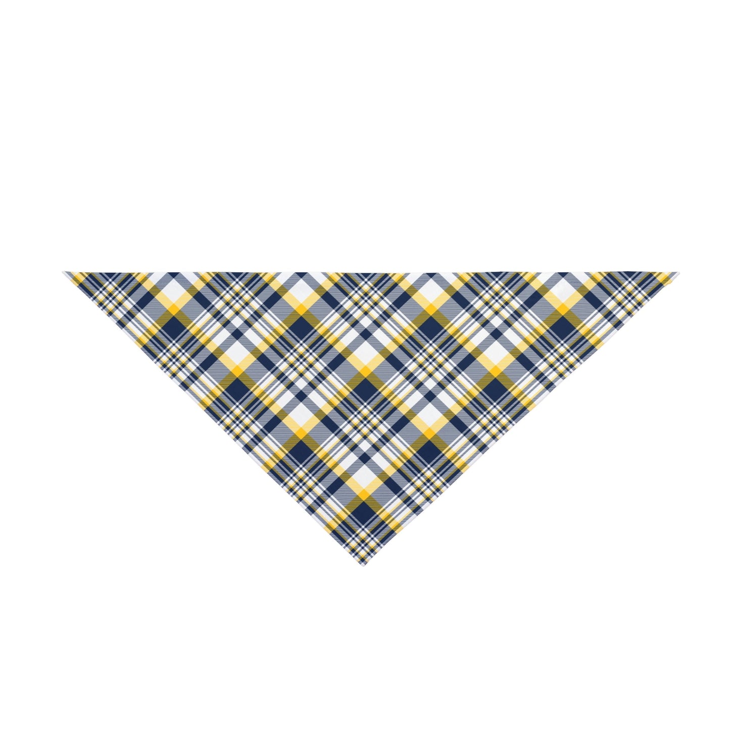 Pet Bandana | Yellow & Blue | Tartan
