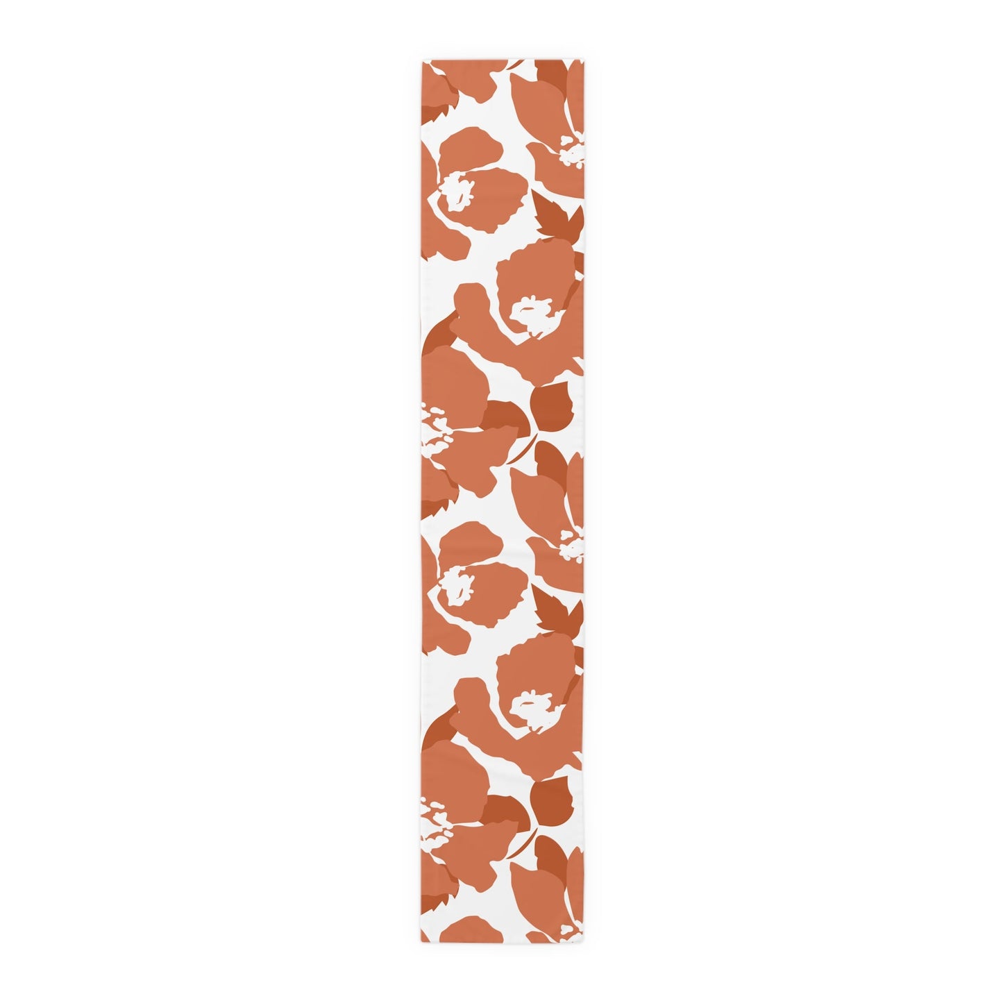 Table Runner | Dark Orange & White | Poppy