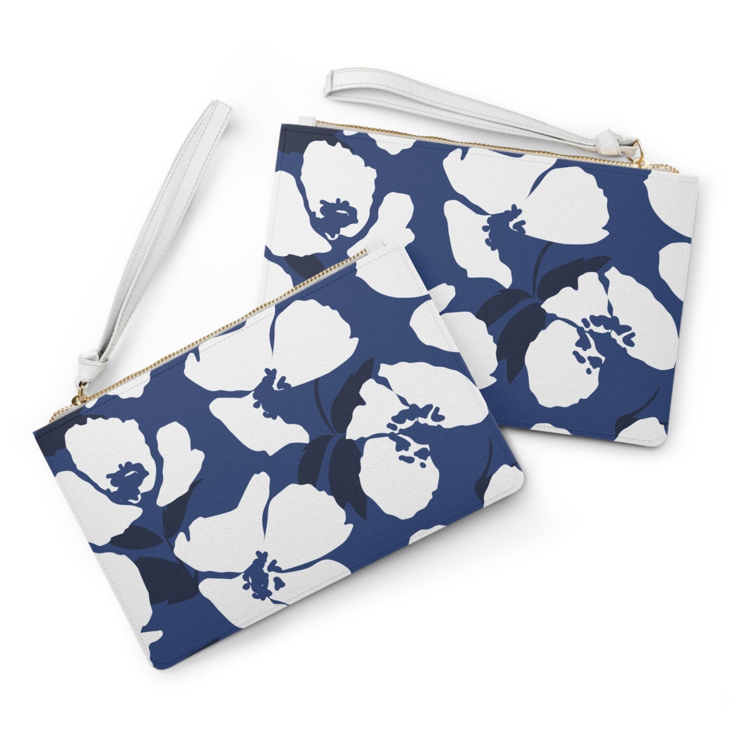 Clutch Bag | Navy & White | Poppy