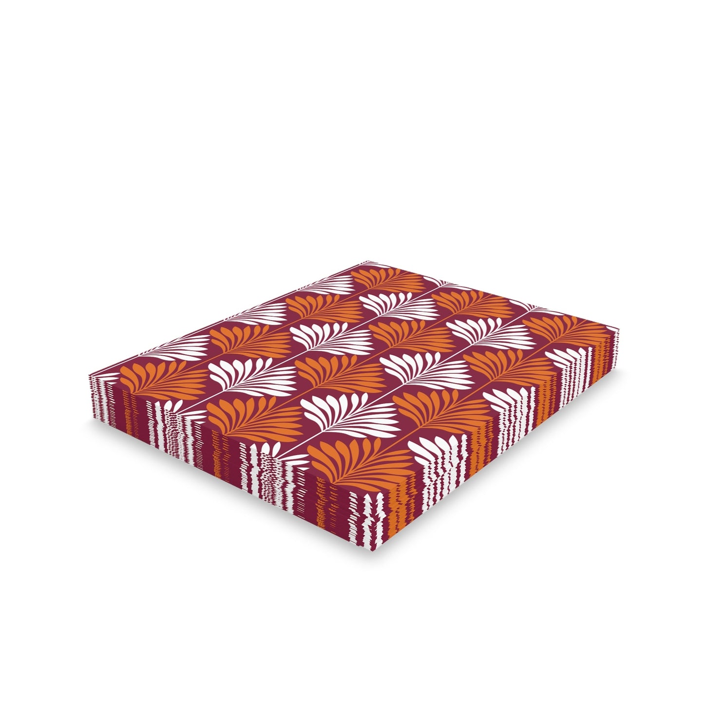 Notecards | Maroon & Orange | Deco