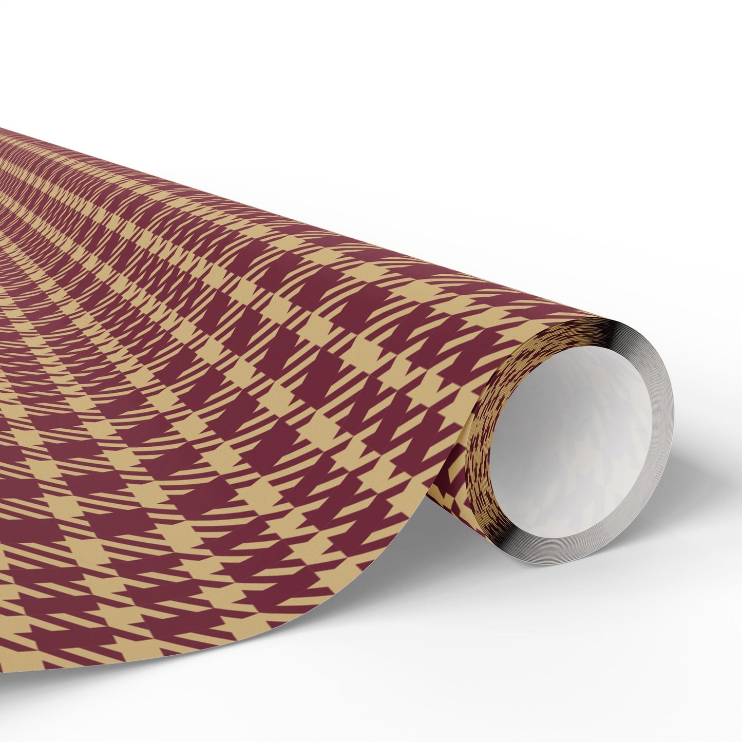 Gift Wrap | Maroon & Gold | Tweed