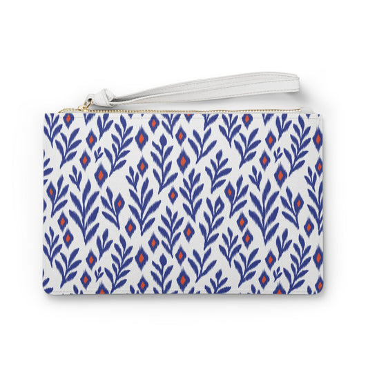 Clutch Bag | Bright Blue & Orange | Laurel