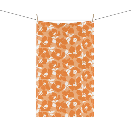 Tea Towel | Orange & White | Poppy