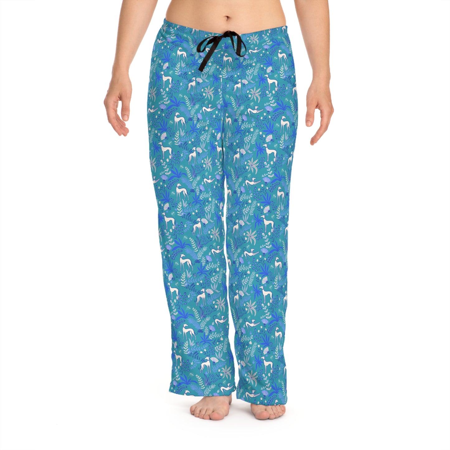 Adult PJ Pants | Greyhounds | Teal Fern