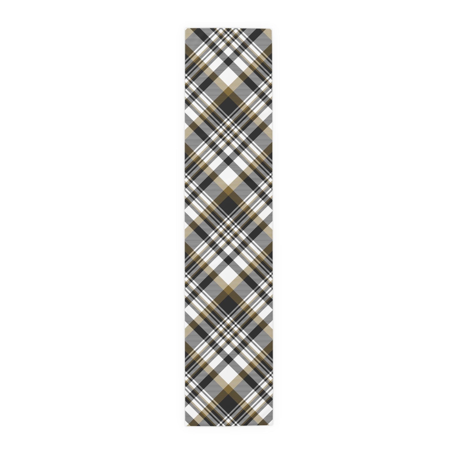 Table Runner | Black & Gold | Tartan