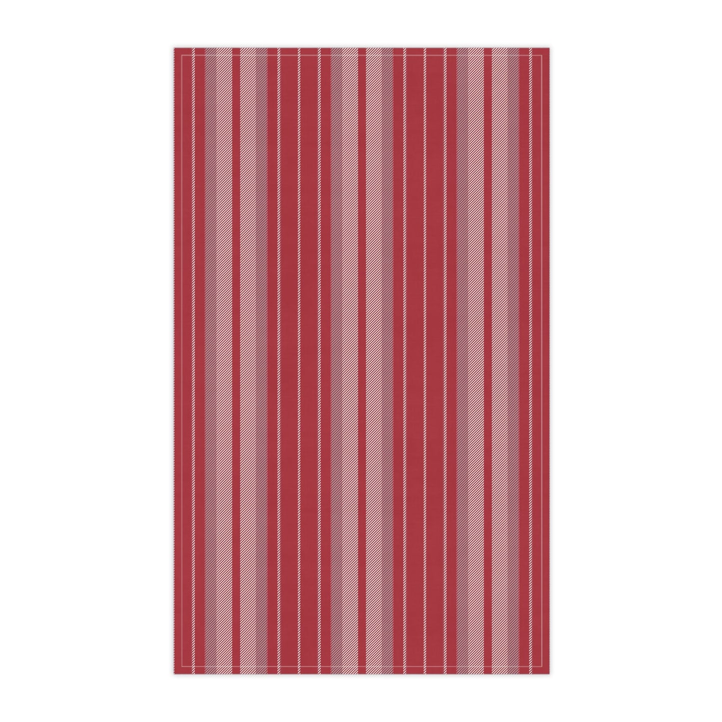 Tea Towels | Red & Gray | Stripe