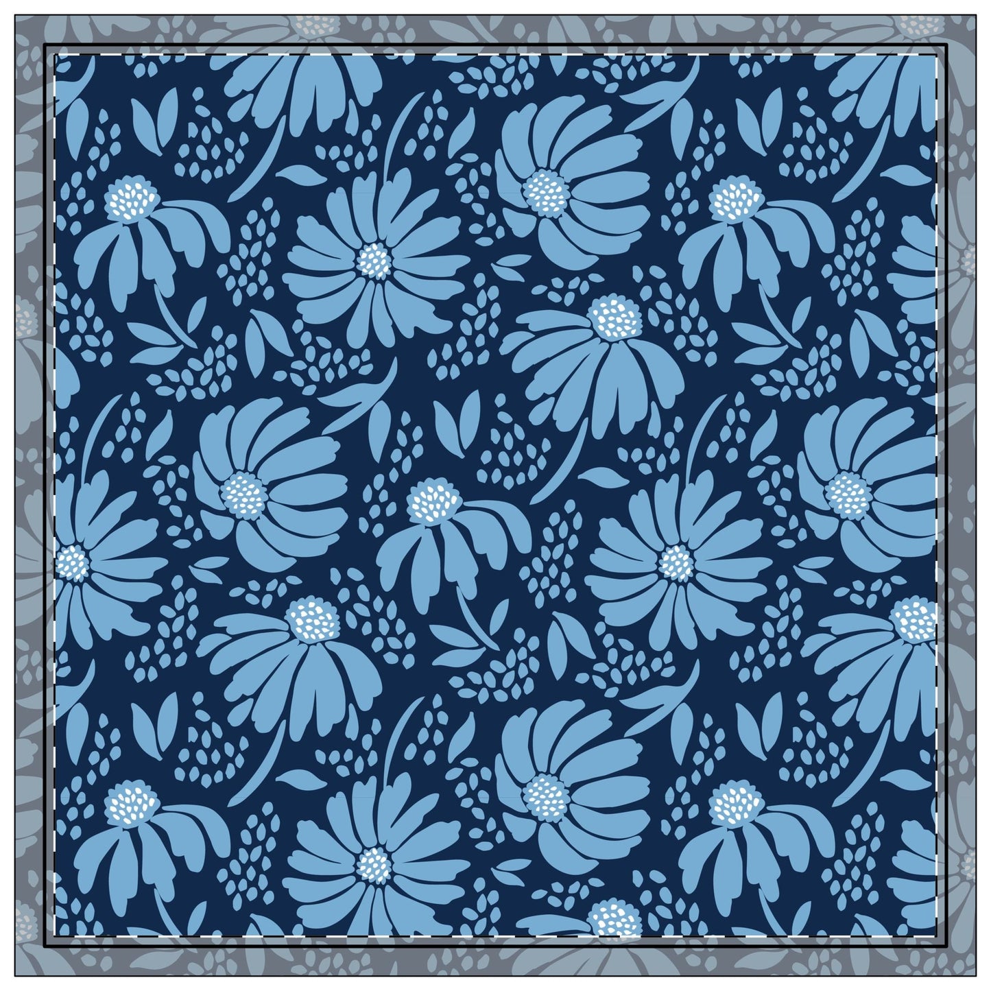 Napkins | Light Blue & White | Bellis
