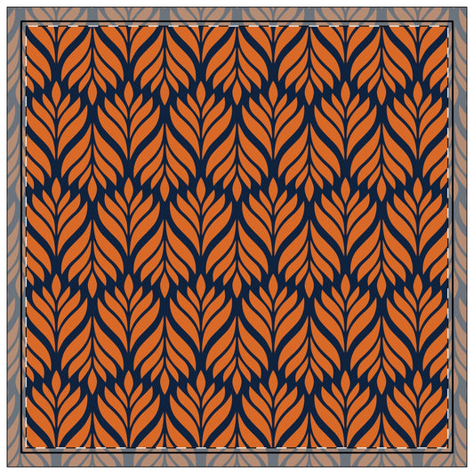 Napkins | Orange & Blue | Palm