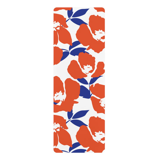 Yoga Mat | Bright Blue & Orange | Poppy