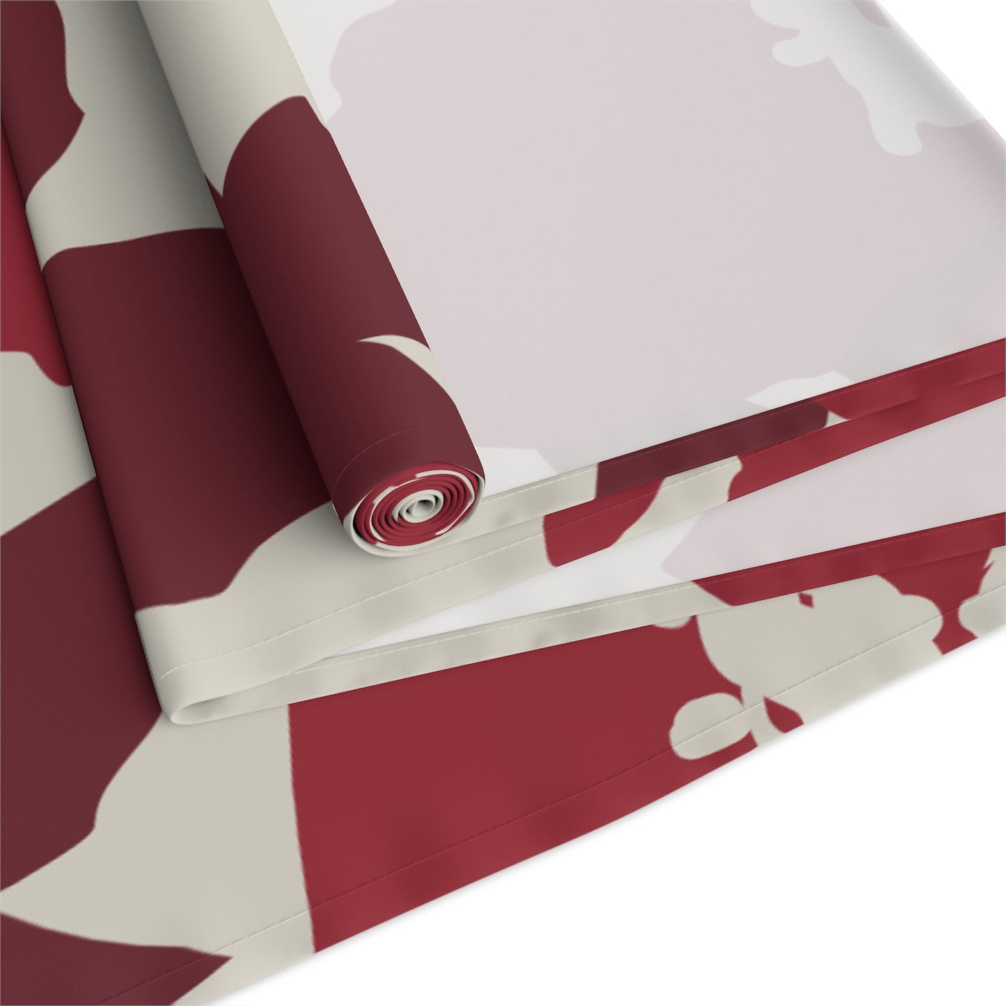 Table Runner | Maroon & White | Poppy