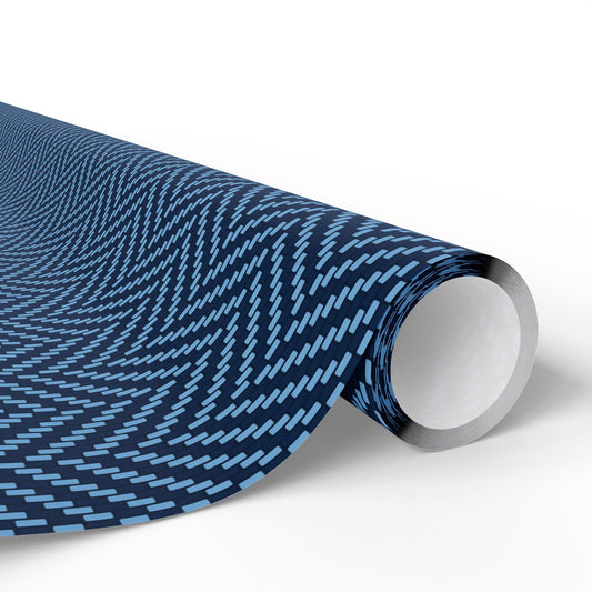 Gift Wrap | Light Blue & White | Herringbone