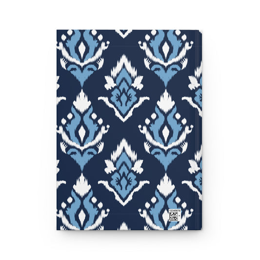 Journal | Light Blue & White | Ikat