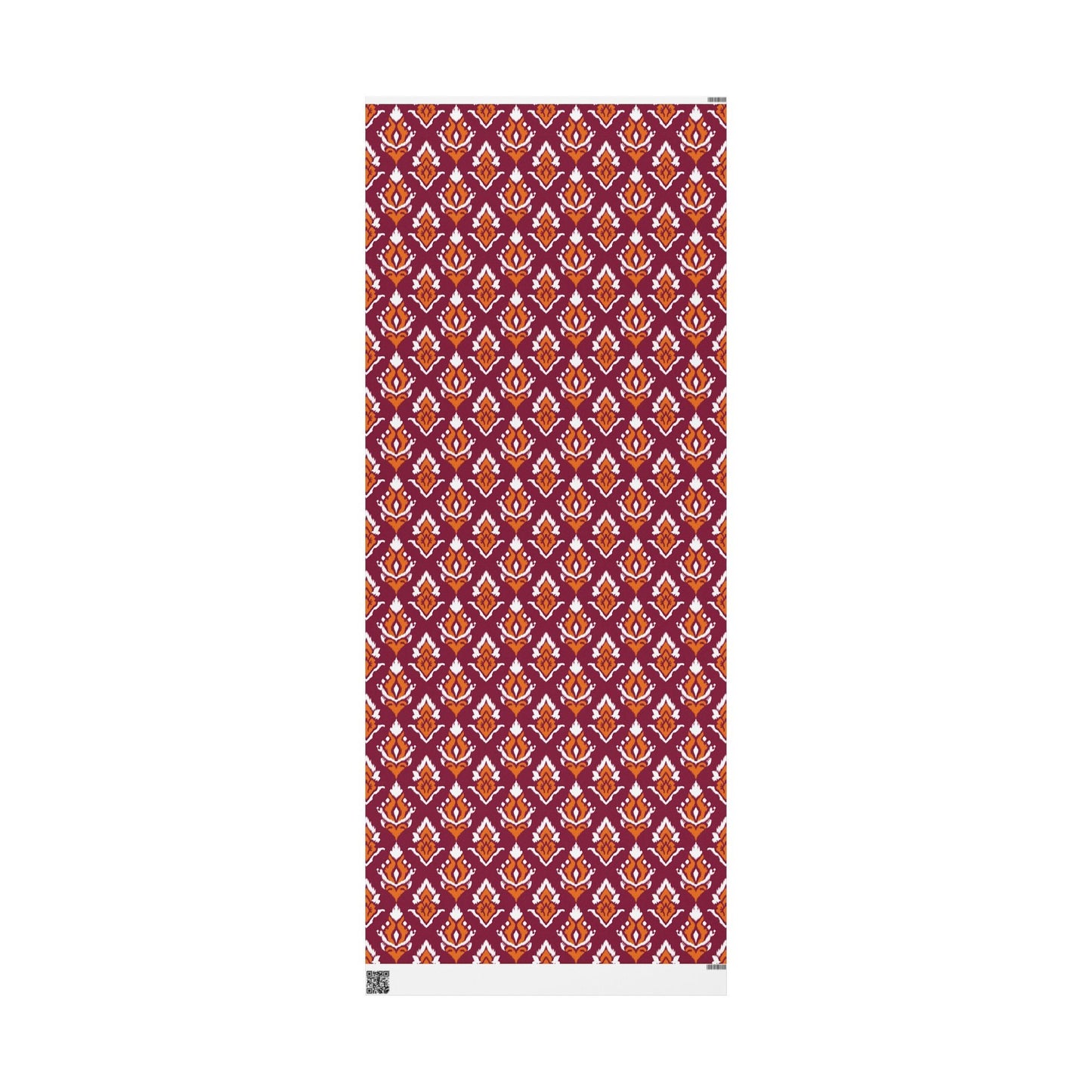 Gift Wrap | Maroon & Orange | Ikat
