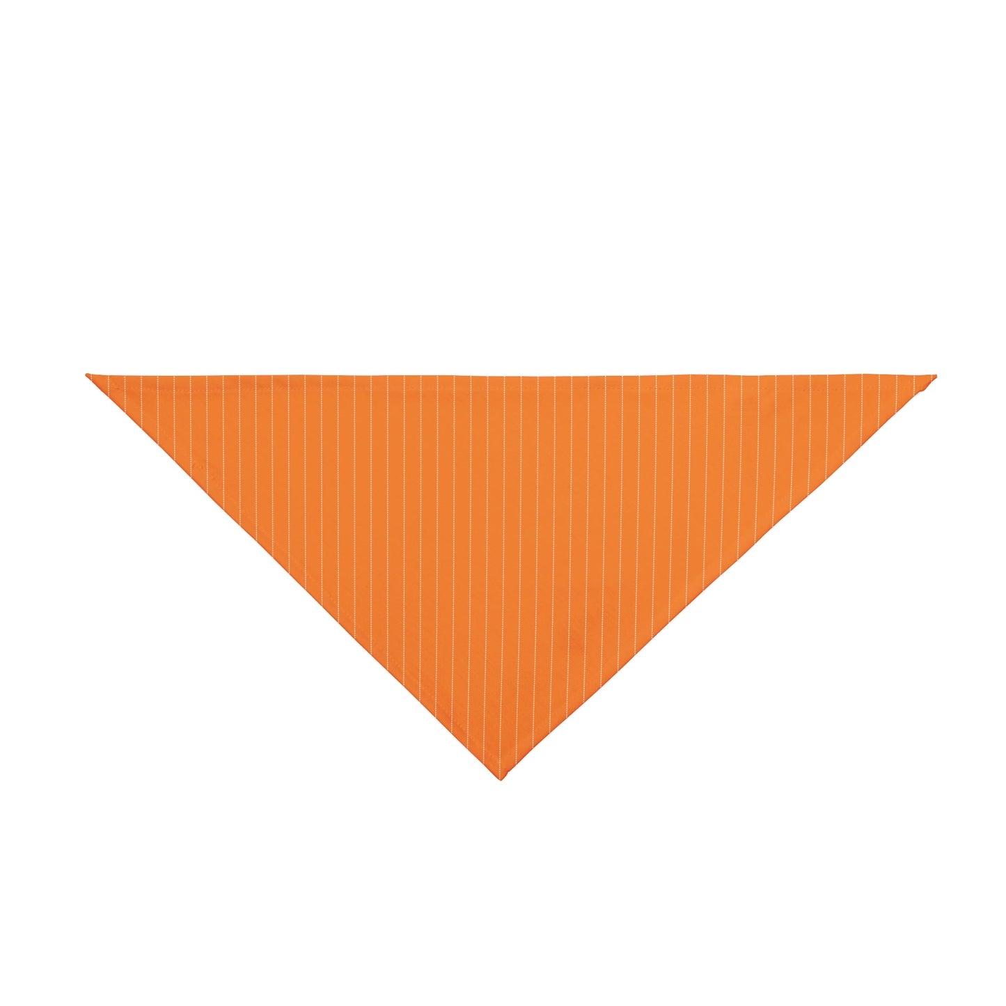 Pet Bandana | Orange & White | Pinstripe
