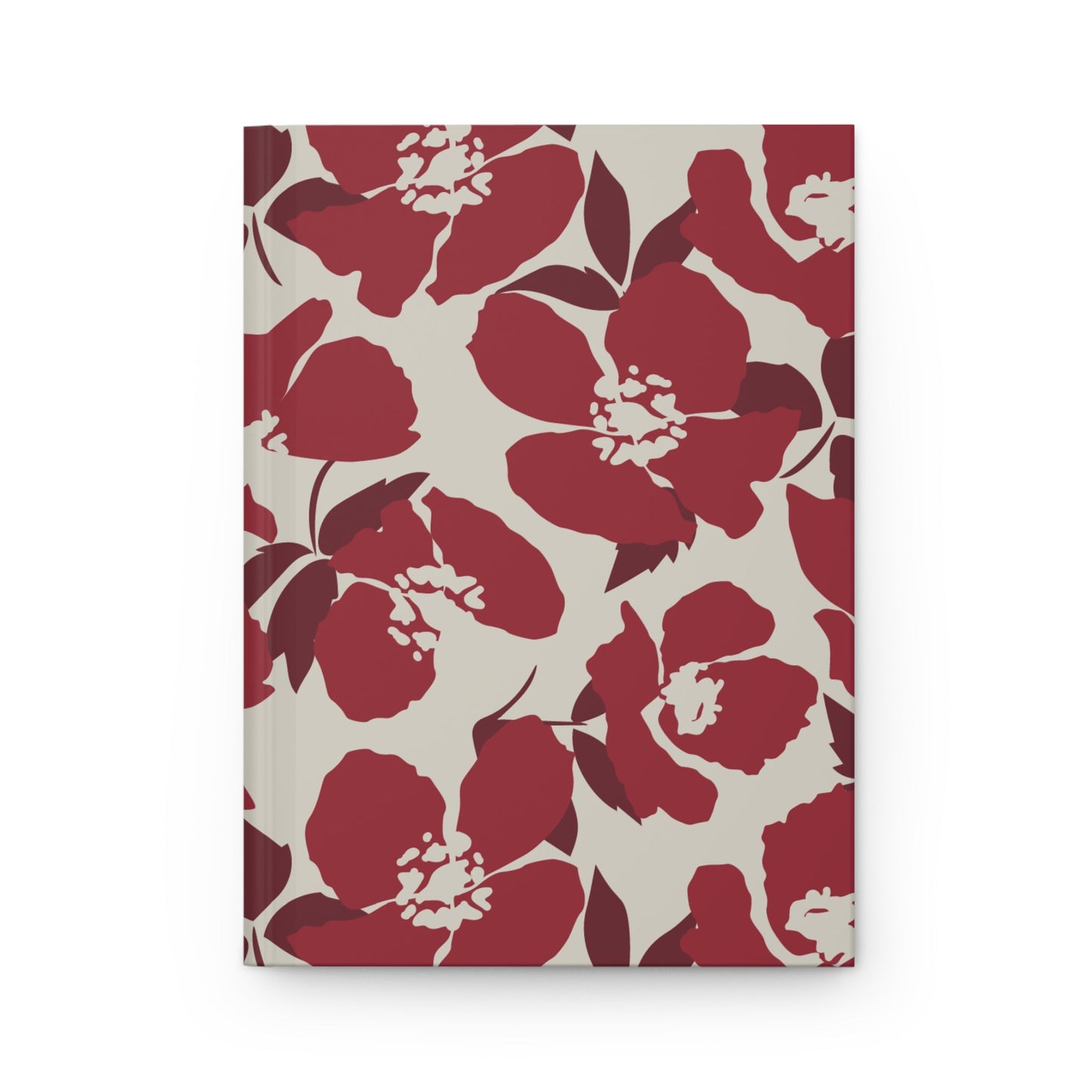 Hardcover Journal | Maroon & White | Poppy