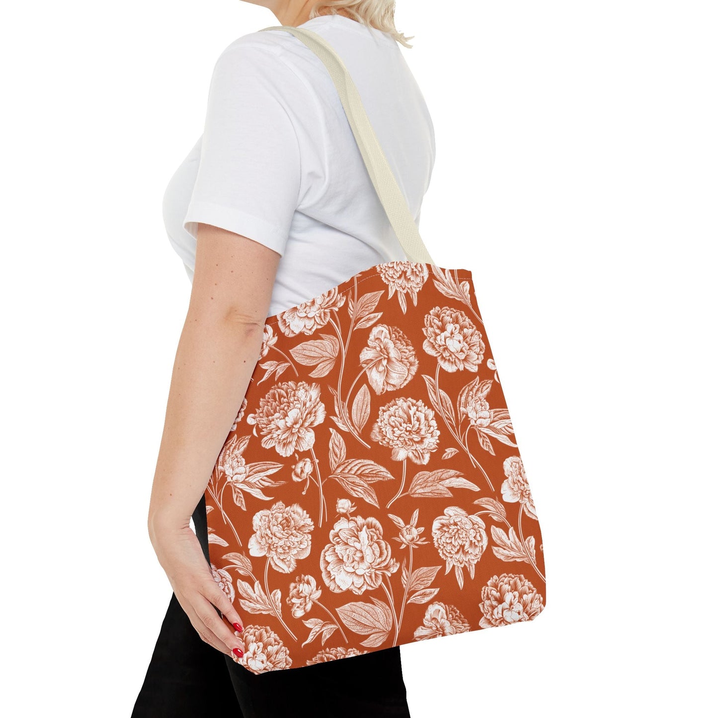Totes | Dark Orange & White | Peony